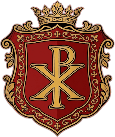 Heraldic crest representing St. Hildegard of Bingen